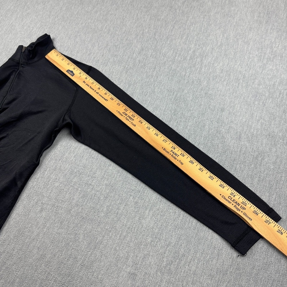 Patagonia Shirt Womens Medium Black Capilene Midweight‎ Zip-T Pullover Made USA - Picture 8 of 12